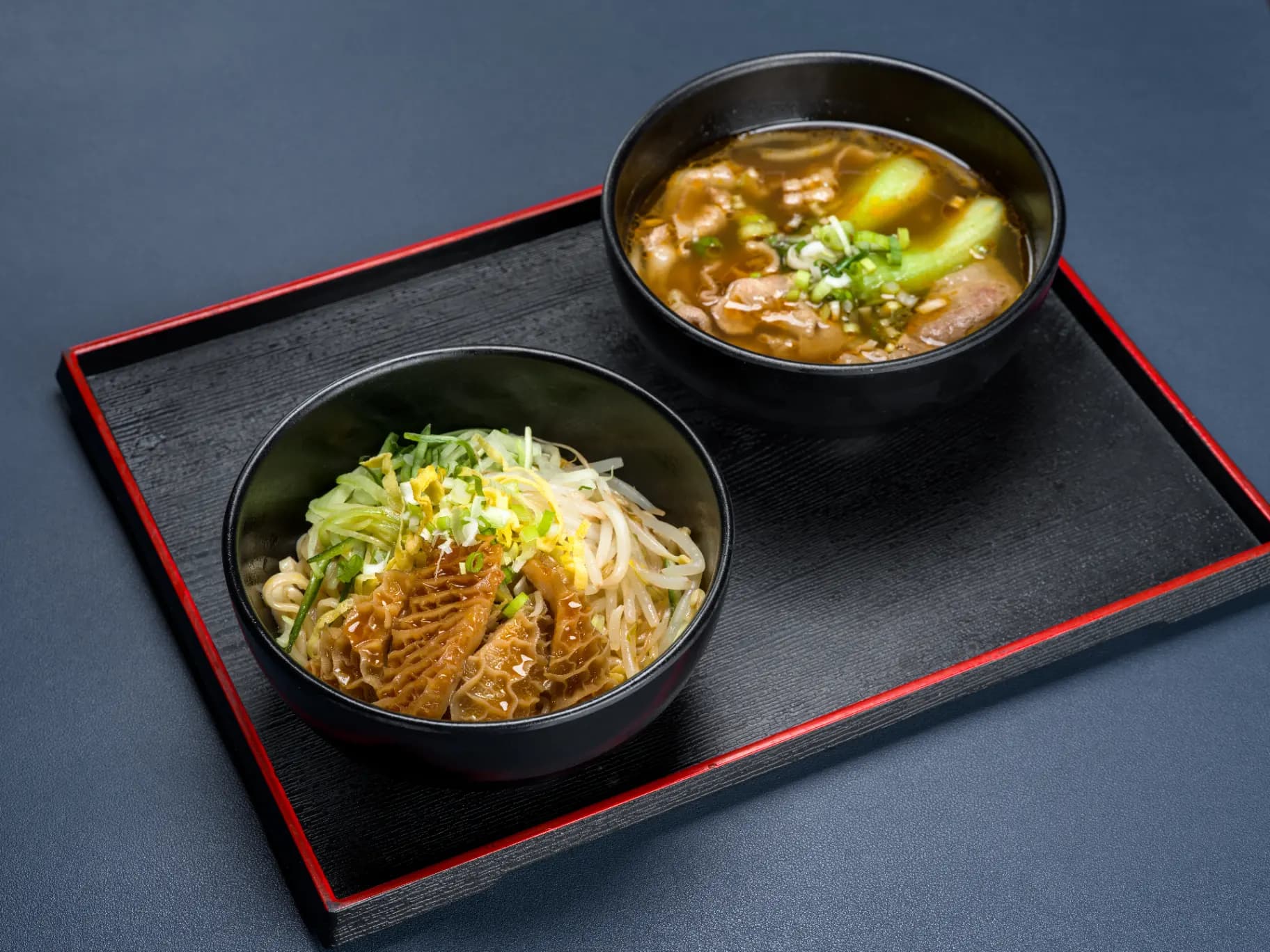 牛肚乾拌麵 + 肥牛片牛肉湯